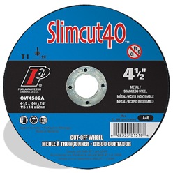 Pearl Abrasive 4 T-27 Supply .045 5/8 AO Of 25/Box x Cut-Off | Thin America Welding Slimcut40™ x A46, Wheel